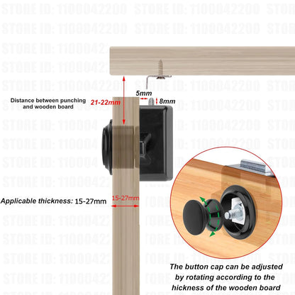 Loquets à bouton-poussoir de 26mm, 5 pièces, loquet de porte d'armoire, serrure poussoir de voiture de camping-car sans clé pour armoire de camping-car