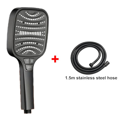 Pommeau de douche Turbo pressurisé, 8 Modes, grand panneau de 12cm, pomme de douche à économie d'eau, antidéflagrant, filtre ABS épais