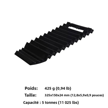 Pistes de récupération tout-terrain, tapis de Traction antidérapants pour sable de boue de neige, outil de sauvetage de véhicule robuste, accessoires de camion SUV