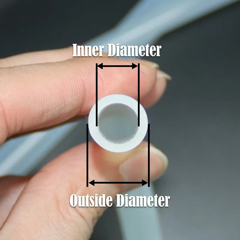 Tuyau en Silicone de 1/5 mètres, haute température, non toxique, qualité alimentaire, tuyau Transparent 2 5 6 7 8 10 pour robinet, Tube d'aquarium de jardin