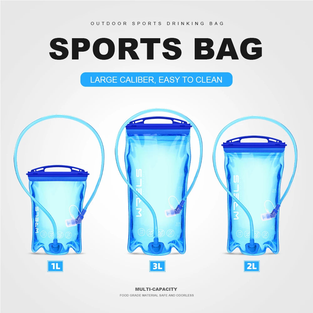 WRELS bouteille d'eau pliable en Silicone en plein air voyage Sport course cyclisme bouilloire bouteille d'eau sans BPA 500 ml avec paille