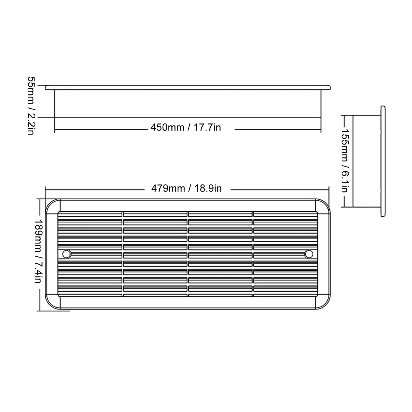 Ventilateur de réfrigérateur RV 12V, trois ventilateurs, ventilateur de ventilation latéral silencieux avec filet de protection pour camping-car, Yacht, bateau, ventilateur de réfrigérateur RV