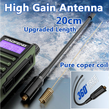 BaoFeng UV16 talkie-walkie 8/10W Tri-puissance IP68 étanche longue portée USB C double bande VHF UHF deux voies Portable jambon Radio bidirectionnelle