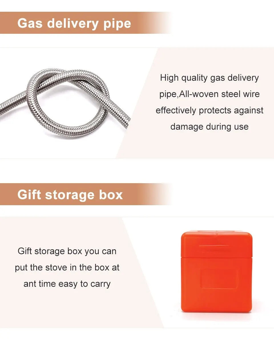 Brûleur touristique de Camping, cuisinière à gaz de grande puissance, ustensiles de cuisine, four Portable, pique-nique Barbecue, fournitures touristiques, loisirs en plein air