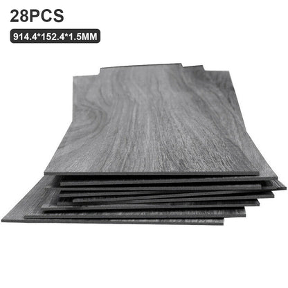 Autocollants muraux auto-adhésifs en PVC, 28/7 pièces, Grain de bois, papier peint pour salon, toilettes, cuisine, décoration de sol, autocollant étanche