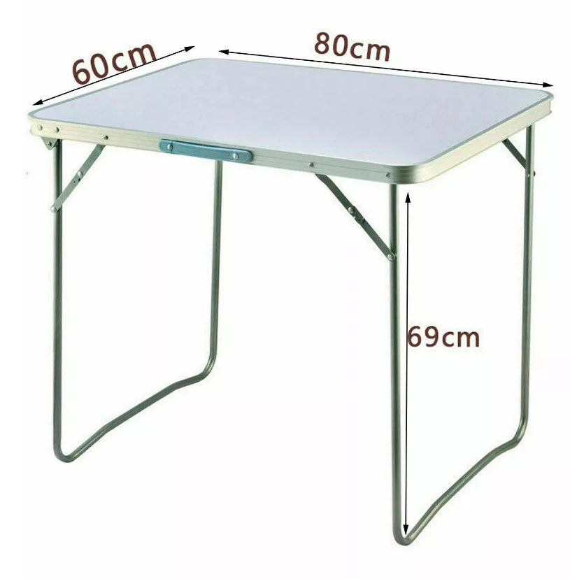 Table de camping pliable, table de pique-nique portable, petit bureau pour ordinateur portable, table de lit quebed TV, bureau à domicile, 80x60x69cm