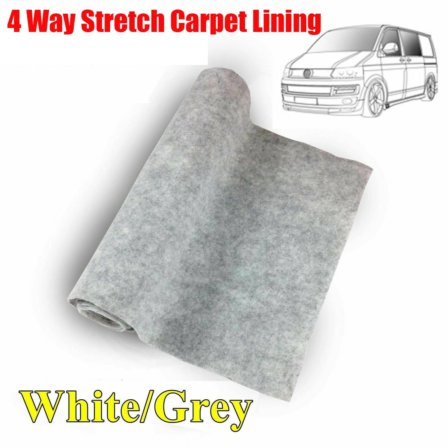 Tapis de doublure de camping-car extensible à 4 voies VW T6 5 Transporter, tissu Non tissé, haute oxygène, ignifuge, isolation thermique, caravane