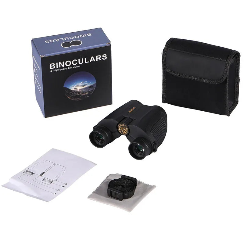 Maifeng-Télescope haute puissance, jumelles 10X25 ED, vision large, lentille optique pliable compacte Bak4, tourisme de plein air, camping, chasse