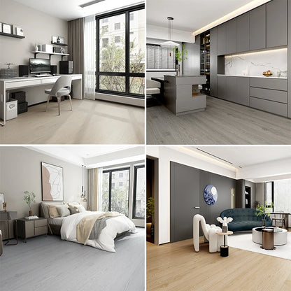 Autocollants de sol auto-adhésifs en PVC, Grain de bois, imperméables, pour salon, chambre à coucher, armoire, épaississement de la maison, 3/10m