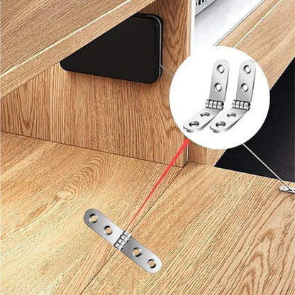 Charnière pliable à 180 degrés, charnière à rabat pliante autonome, charnières de porte d'armoire de Table, tampon d'angle arrondi, quincaillerie de meubles