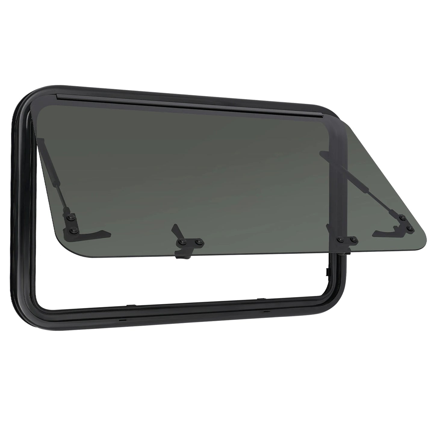 Fenêtres de caravane et de camping-car, 800x500mm, coins arrondis, fenêtre push-out en verre trempé pour camping-car, caravanes, camping-cars