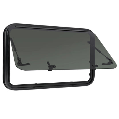 Fenêtres de caravane et de camping-car, 800x500mm, coins arrondis, fenêtre push-out en verre trempé pour camping-car, caravanes, camping-cars