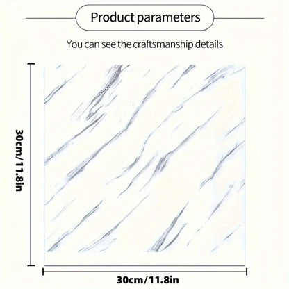 Paquet de 12 carreaux de sol en vinyle auto-adhésifs, revêtement et bâton imperméable, revêtement de sol en PVC aspect bois pour chambre à coucher, salon, décoration de la maison