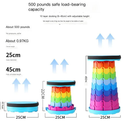 Chaise tabouret pliable rétractable pour le Camping en plein air, banc de pêche Compact et léger en aluminium avec sac de rangement, haute résistance