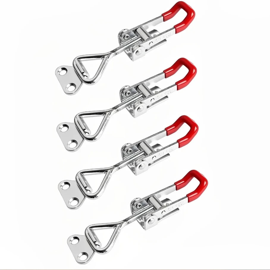 Loquet de serrage à bascule réglable, 2/4/8 pièces, loquets à bascule robustes, capacité de maintien, pince de traction pour boîte à outils Cas