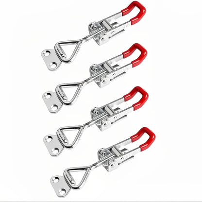 Loquet de serrage à bascule réglable, 2/4/8 pièces, loquets à bascule robustes, capacité de maintien, pince de traction pour boîte à outils Cas