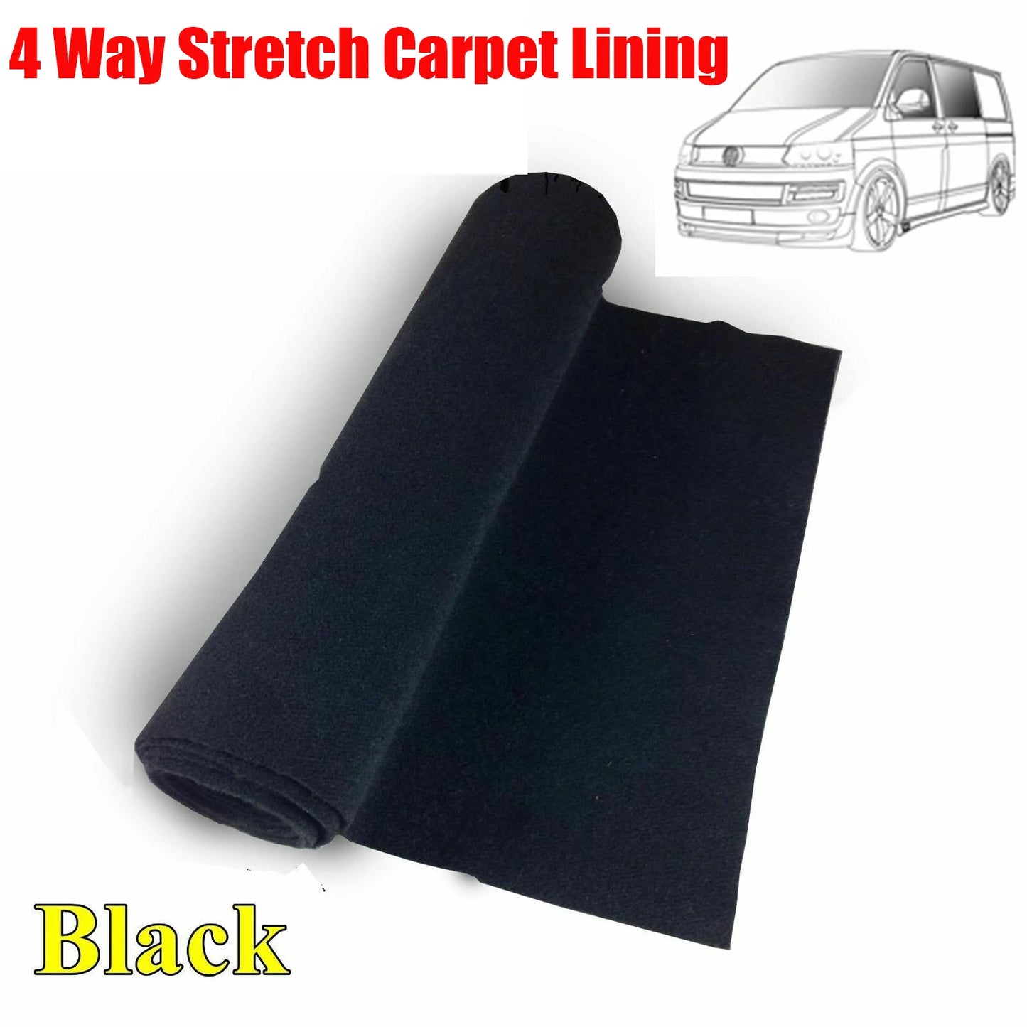 Tapis de doublure de camping-car extensible à 4 voies VW T6 5 Transporter, tissu Non tissé, haute oxygène, ignifuge, isolation thermique, caravane