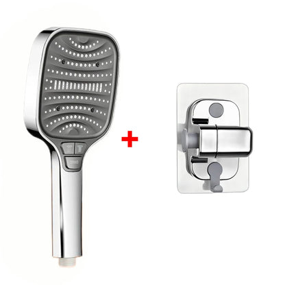 Pommeau de douche Turbo pressurisé, 8 Modes, grand panneau de 12cm, pomme de douche à économie d'eau, antidéflagrant, filtre ABS épais