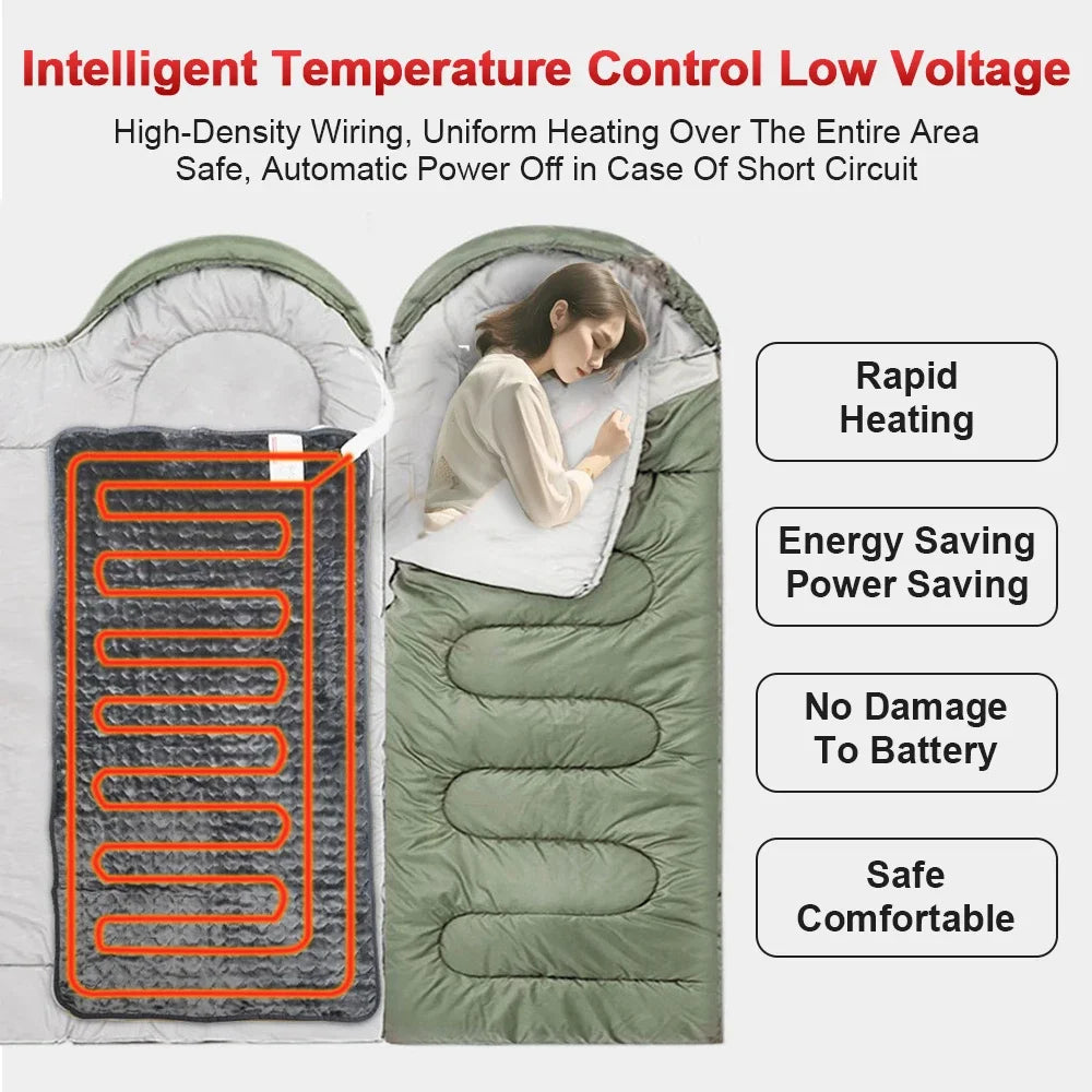 Couverture électrique basse tension pour voiture 12V, avec réglage à 9 niveaux, couverture chauffante ultra douce en micro peluche pour une personne, 150x80cm