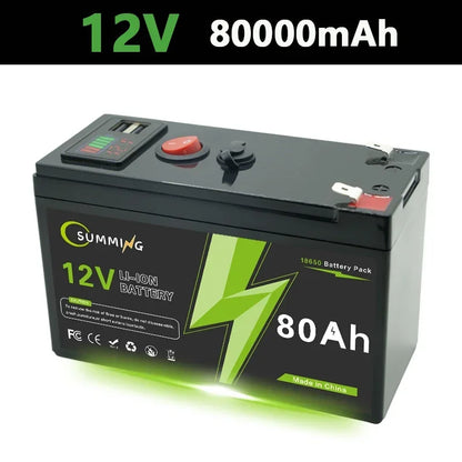 LiFePO4 12V 150Ah  Rechargeable Lithium Battery,Built-in BMS,Perfect for Ride on Toys,solar panels,Fish Finders,Power Wheels