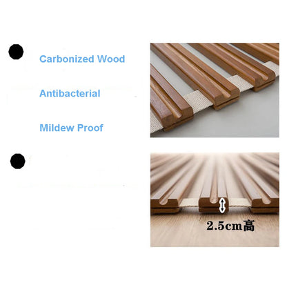 Support de lattes de lit à lattes en bois massif de Paulownia, carbonisé japonais, pour matelas Futon, Tatami de couchage au sol, planche pliante