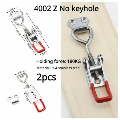 Fixations boîte à outils réglable, boîte à outils, loquet à bascule en métal, fermoir à dégagement rapide, pince antidérapante, outils de serrage à bascule Push Pull 2 pièces