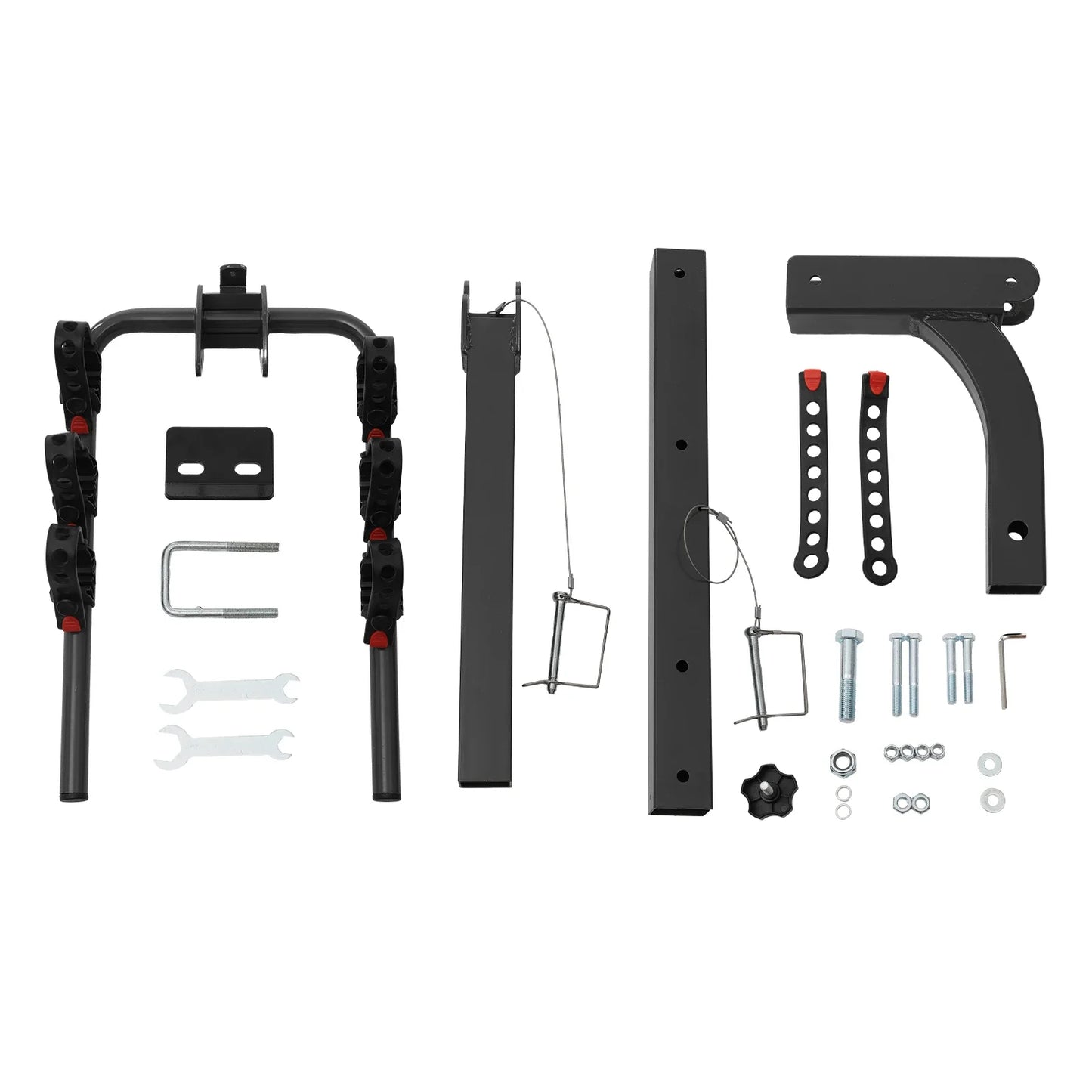 Porte-vélo porte-vélo supports de porte-vélo, support de vélo d'attelage de 2 pouces avec cadre en acier pliable, porte-vélo robuste