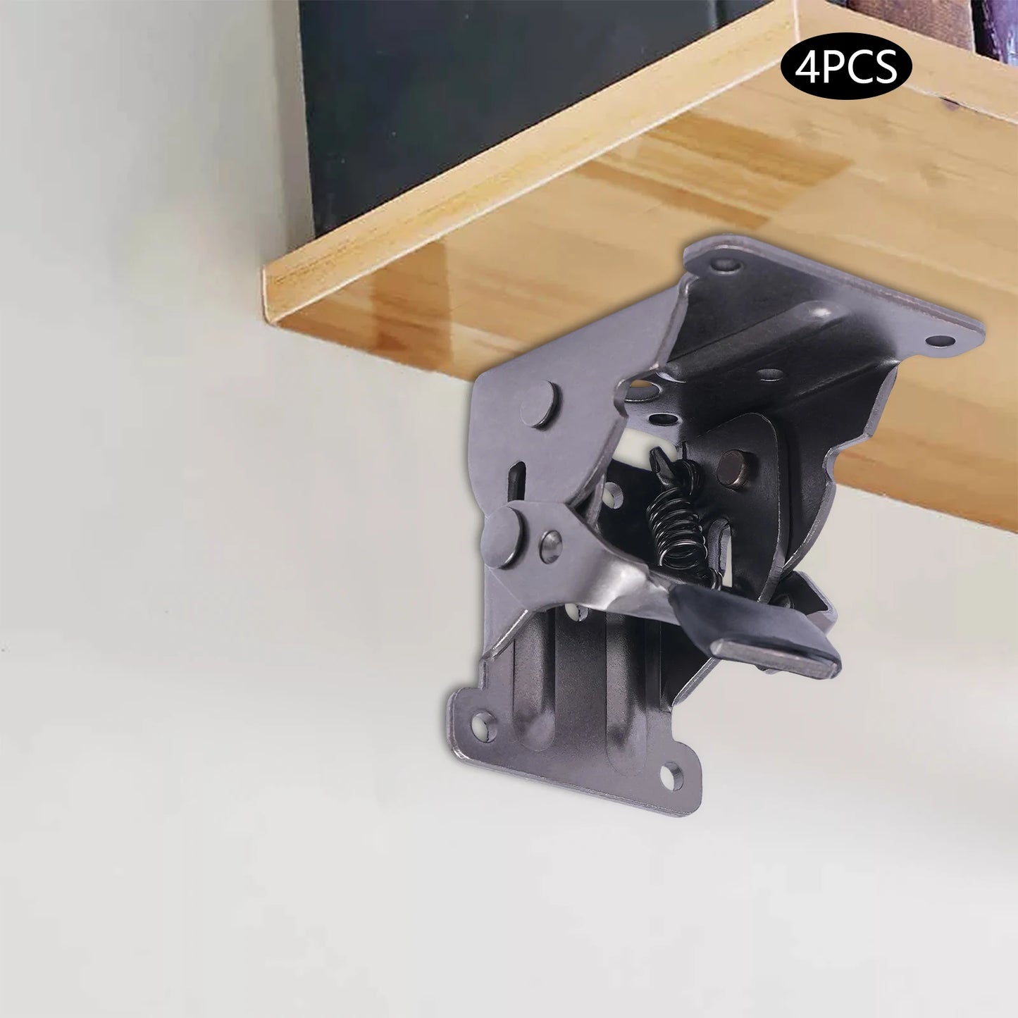 Charnières de pied de Table pliantes noires, 4 pièces, charnière pliable de Table, Support d'extension autobloquant pour Table pour feuilles de Table pliantes