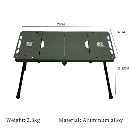 Table de Camping pliante légère et Portable en alliage d'aluminium, support de rangement, support de four latéral, équipement de Camping frais