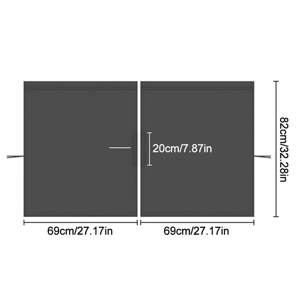 Séparateur de cabine de Taxi de voiture, rideau de cabine de Van, camping-car, noir, protection de la vie privée, siège avant et arrière, rideau de fenêtre, couverture de pare-soleil