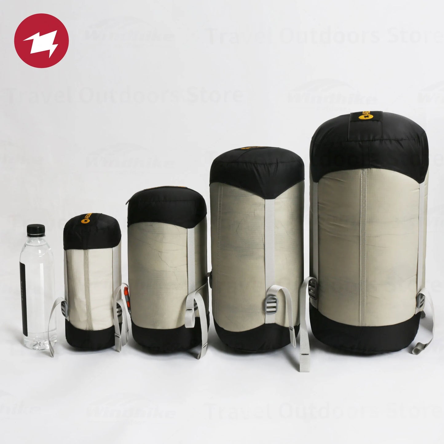 GISMAX-Sac de compression imperméable en nylon, sac de couchage de camping, accessoires de rangement, extérieur, ultra léger, 1,5 L-45L