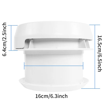 TYCRUCTWIETS-Ventilateur de Ventilation Silencieux avec LED, 12V, pour Caravane, Cuisine, Salle de Bain, Matériau Anti-jaunissement et Anti-âge, Applicable à Hurhome