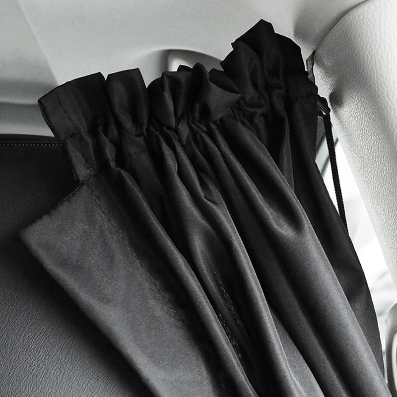 Rideau de fenêtre de siège avant et arrière, couverture pare-soleil, noir, pour voiture, taxi, van, cabine, camping-car, protection de la vie privée