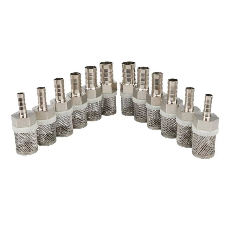 Filtre de tuyau en acier inoxydable, 8 ~ 20mm, filtre à mailles, filtre d'irrigation, lavage de voiture, Aquarium, réservoir de poissons, pompe à eau, filtrage