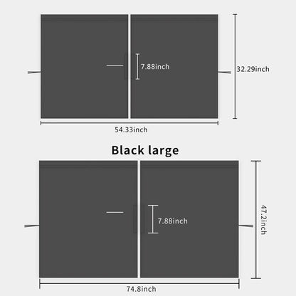 Rideau de fenêtre de siège avant et arrière, couverture pare-soleil, noir, pour voiture, taxi, van, cabine, camping-car, protection de la vie privée