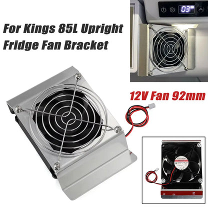 Ventilateur de réfrigérateur vertical en aluminium, ventilateur pour Kings 85L, 130L, DC85X, DC130X, 12V, 92mm