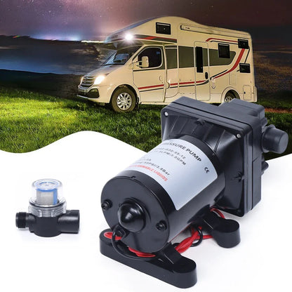 Pompe à membrane 12V, pompe à eau auto-amorçante DC, pompe à pression pour jardin et camping-car