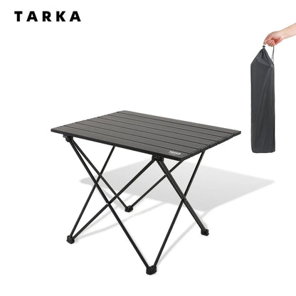 TARKA Camping en plein air Table pliante fête pique-nique barbecue Portable bureau pliable haute résistance ultraléger en aluminium Table Portable
