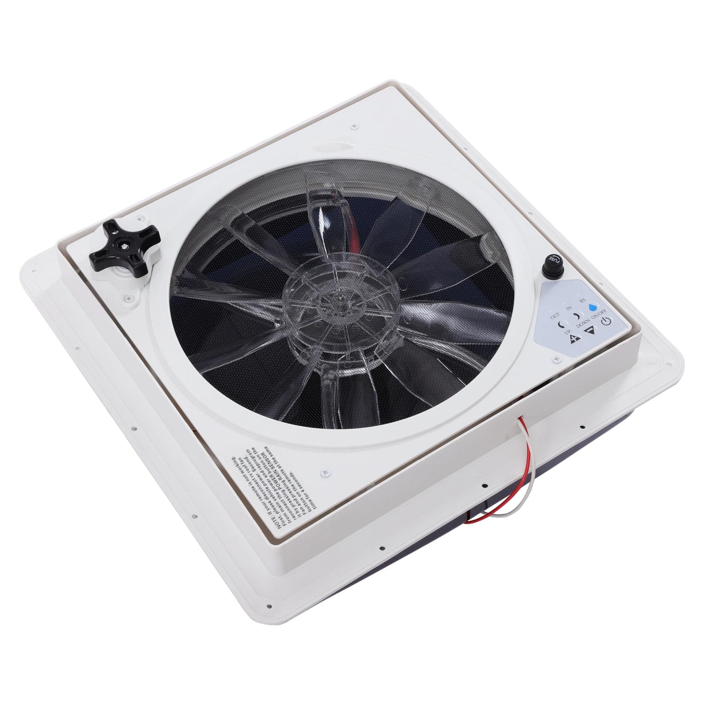 Ventilateur de Toit Réversible pour Hurhome, 36cm/14.2 Pouces, Silencieux, Continu, avec Télécommande de 12V