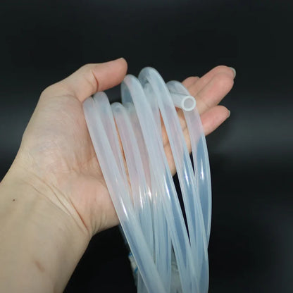 Tuyau en Silicone de 1/5 mètres, haute température, non toxique, qualité alimentaire, tuyau Transparent 2 5 6 7 8 10 pour robinet, Tube d'aquarium de jardin