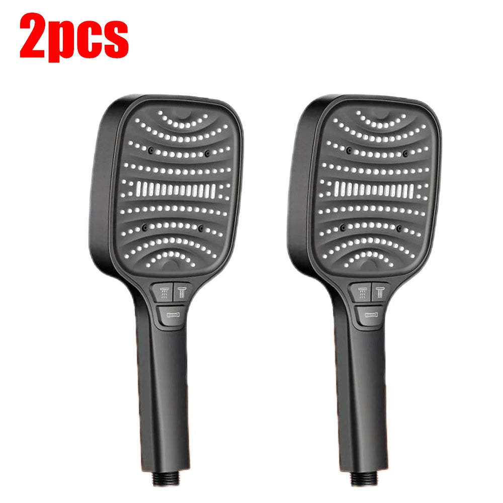 Pommeau de douche Turbo pressurisé, 8 Modes, grand panneau de 12cm, pomme de douche à économie d'eau, antidéflagrant, filtre ABS épais