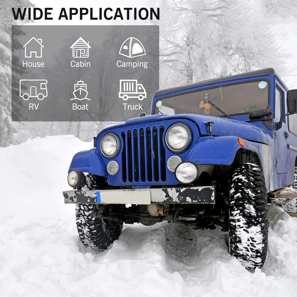 FDIK 5kw chauffage à air diesel 12v 24v avec application Bluetooth coque en aluminium chauffage de stationnement pour voiture bus camion bateau RV