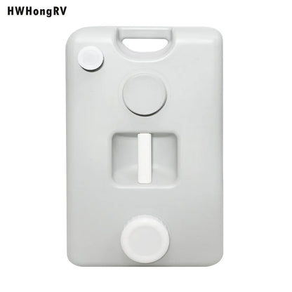 Réservoir d'eau de qualité Hdpe pour camping-car, 25l/6,6 gallons, avec roues et poteau de traction en métal, adapté aux camping-cars, réservoirs d'eau gris et noir pour camping-car