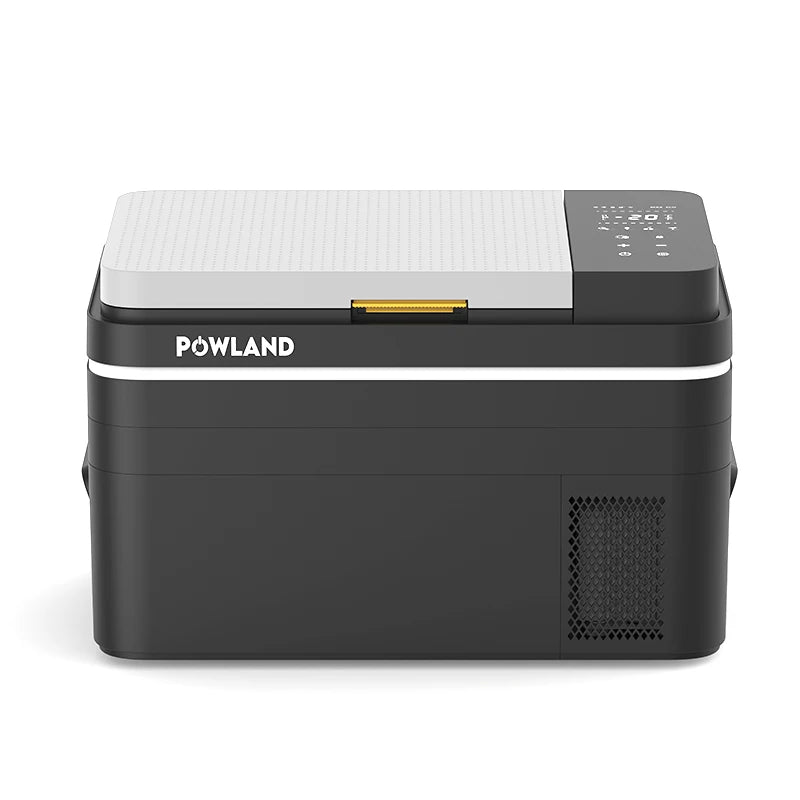 Powland-Réfrigérateur électrique portable pour voiture, 30L, 12V, compresseur, réfrigérateur, congélateur 12, 24V DC, 100-240V AC, refroidisseur pour camping, voyage