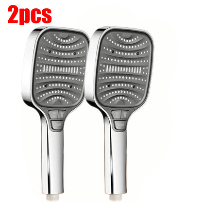 Pommeau de douche Turbo pressurisé, 8 Modes, grand panneau de 12cm, pomme de douche à économie d'eau, antidéflagrant, filtre ABS épais