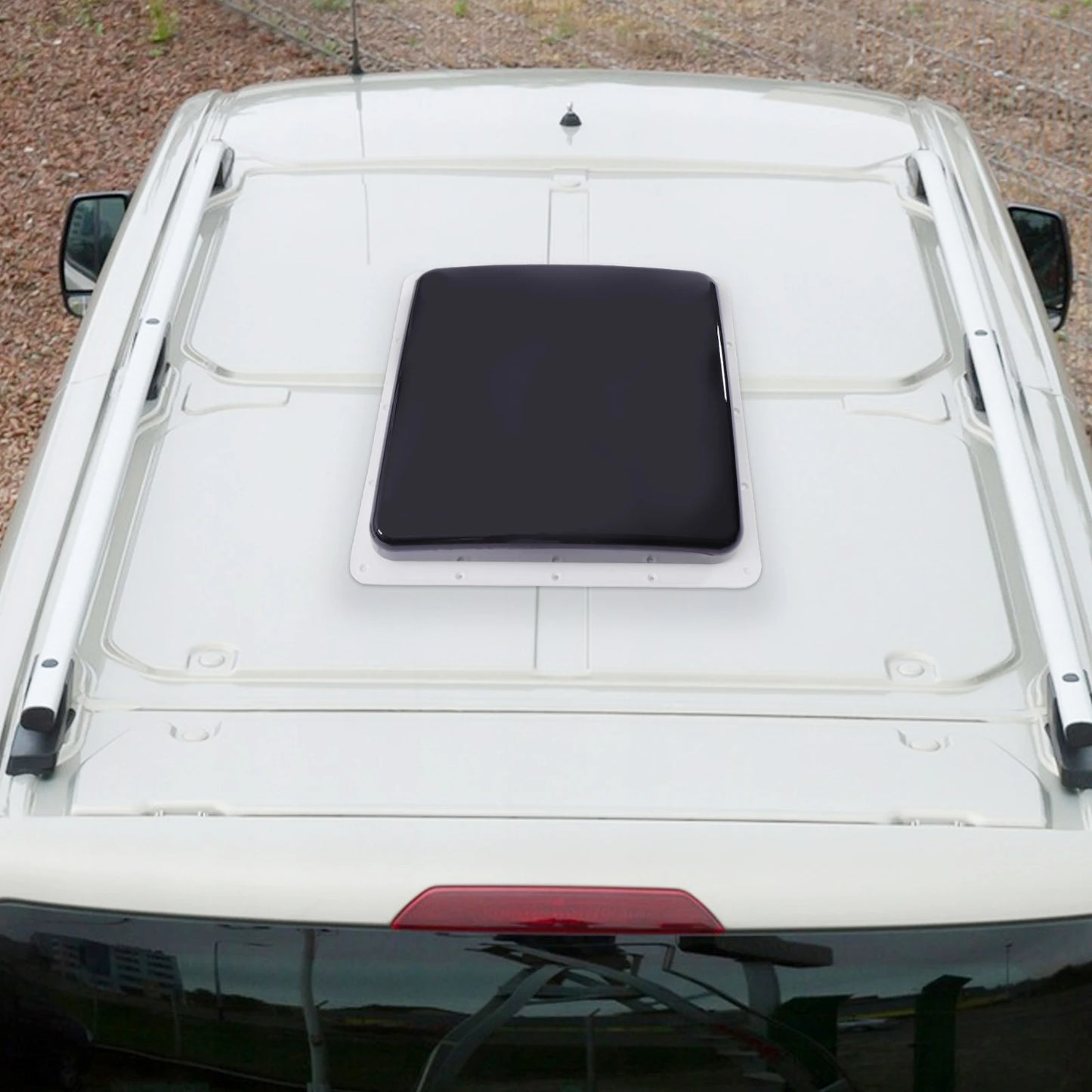 Ventilateur de Toit Réversible pour Hurhome, 36cm/14.2 Pouces, Silencieux, Continu, avec Télécommande de 12V