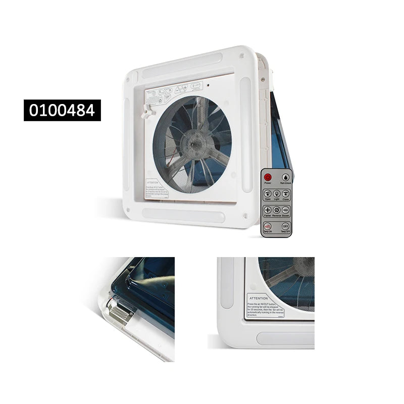 TYTXRV accessoires de caravane 11 ''12V CE RV ventilateur de toit ventilateur d'extraction de lucarne de levage manuel pour camping-car remorque de voyage