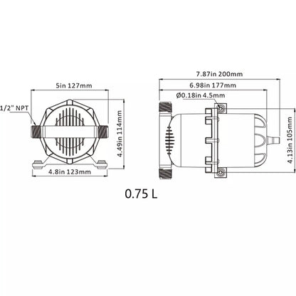 SEAFLO-Accumulateur d'eau pour bateau, pompe à eau précieuse sous pression, 0,75 L