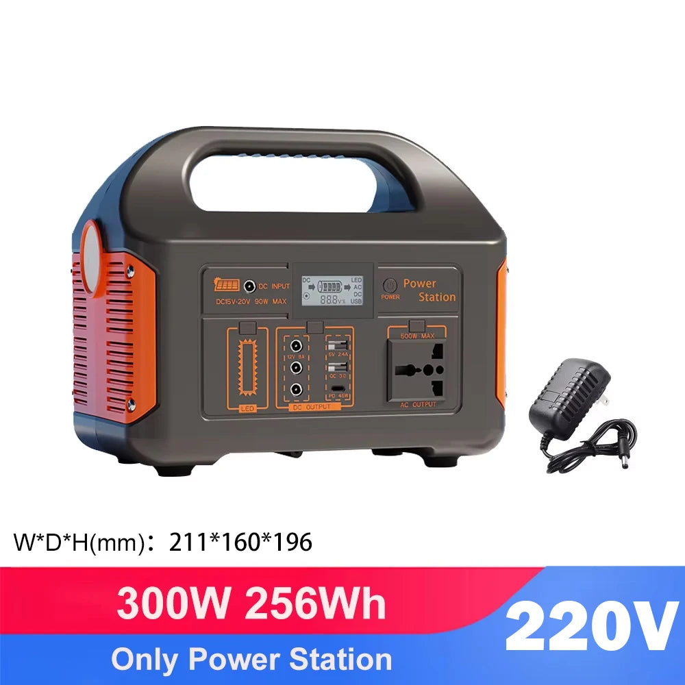 Gaiaray – centrale électrique Portable 500W 300W, Batteries solaires LiFePo4 220V 460wh 256wh, alimentation de stockage d'énergie pour Camping en plein air RV