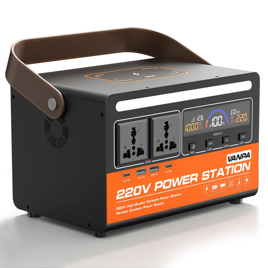 Centrale électrique Portable 300W 200Wh, batterie au Lithium 54000Mah avec 2 * AC, 2 * DC, 4 * USB, lumière LED pour le Camping et l'extérieur